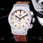 Replacement Copy Hublot Classic Fusion Chronograph Ivory Dial 45mm Men Watches